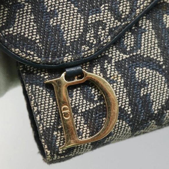 Christian Dior Trotter Canvas Day Planner Cover Navy Auth 126723 - Picture 8 of 16